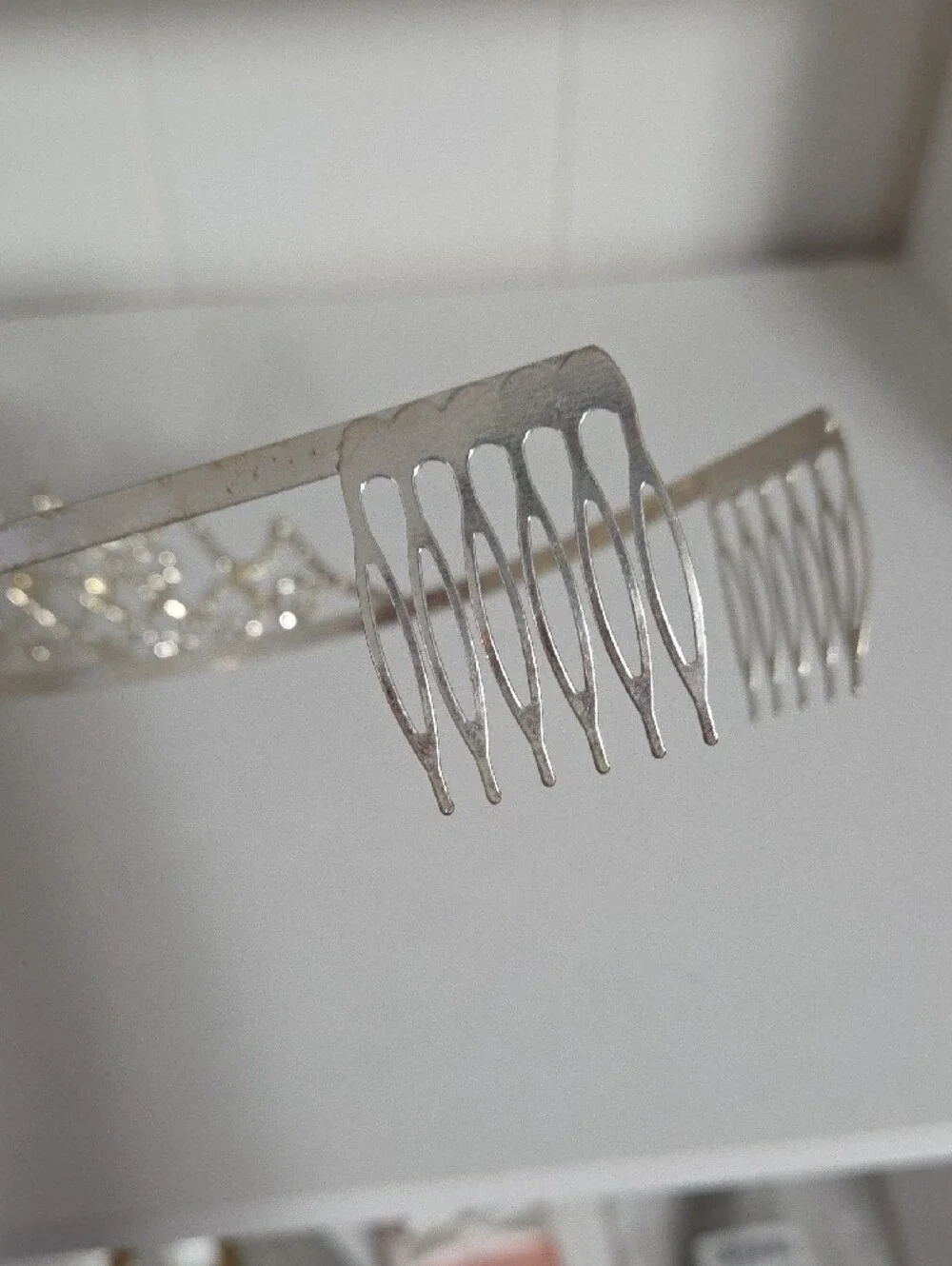 Crystal Tiara Headband - Silver Rhinestone Crown